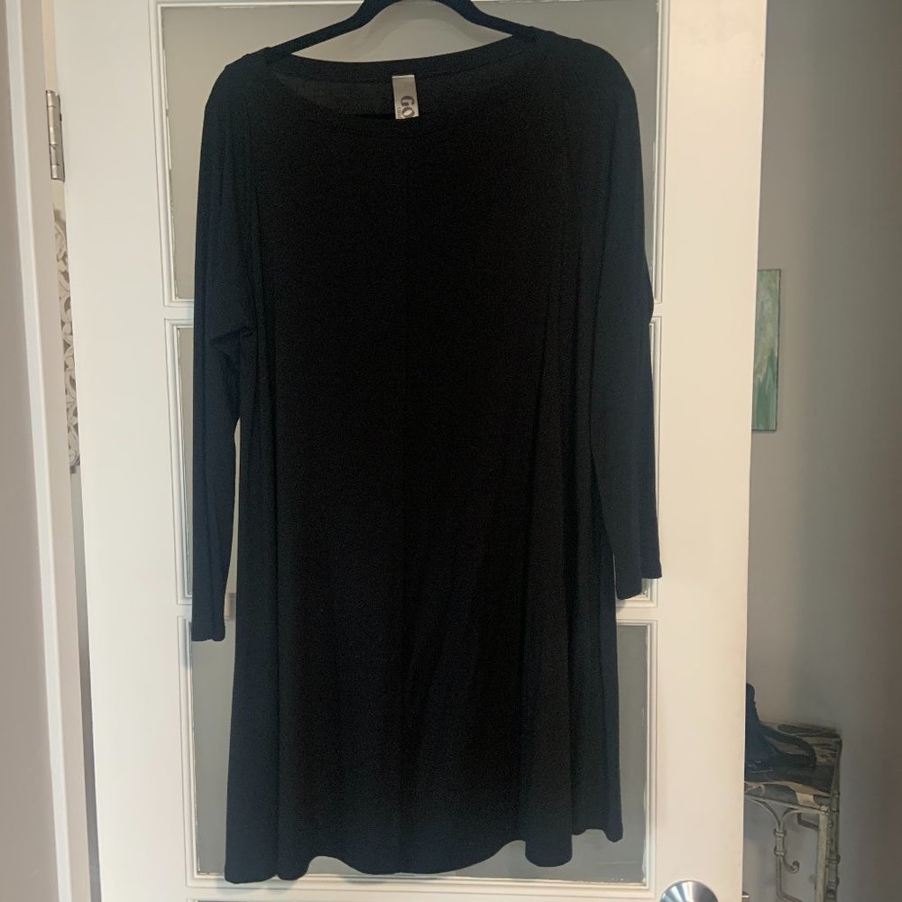 GO COUTURE DRESS/TUNIC BLACK L